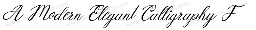A Modern Elegant Calligraphy Font字体转换